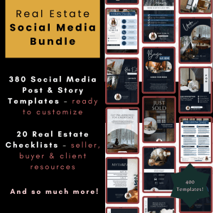 400 Social Media Templates Bundle for Real Estate Marketing